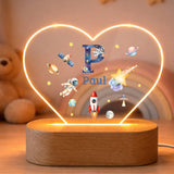 Nachtlicht Weltall Monogramm