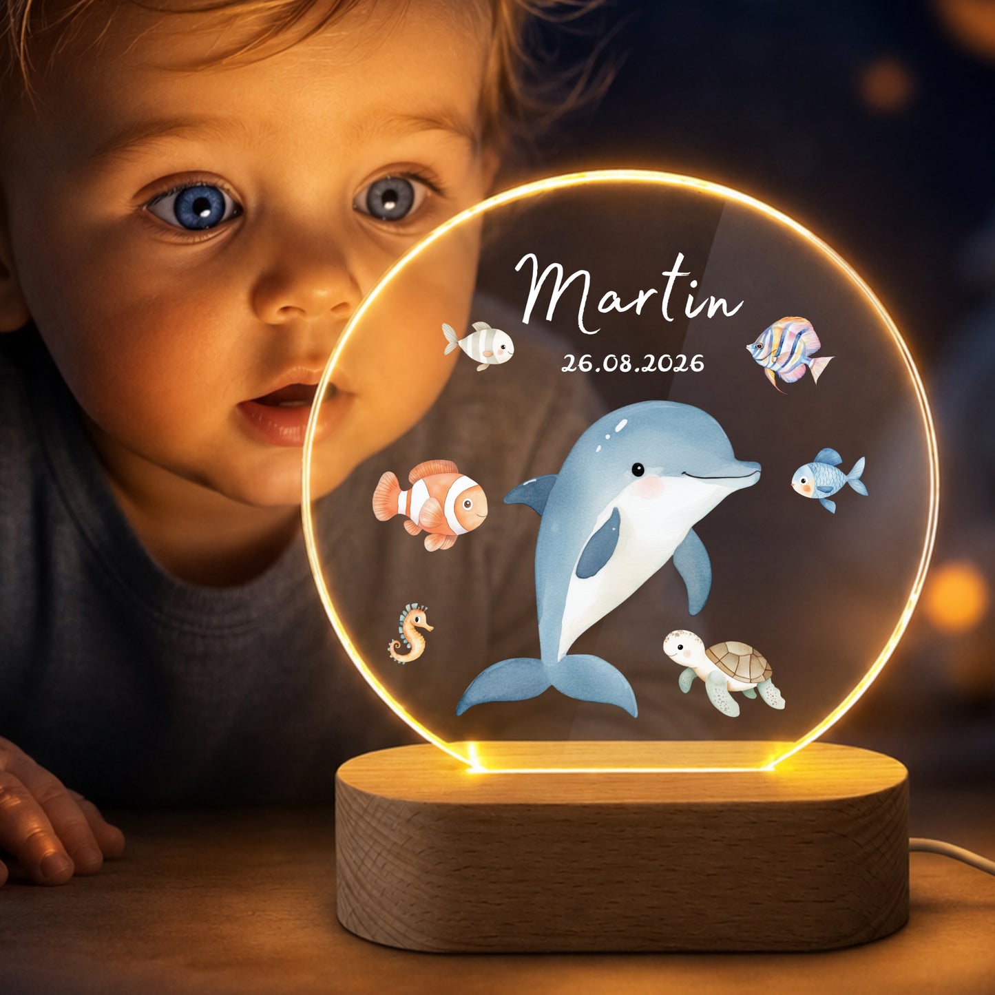 Nachtlichter Meerestiere
