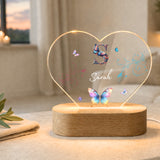 Nachtlicht Schmetterling Ornament Monogramm_