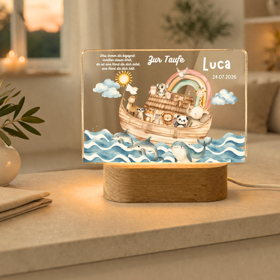 Nachtlichter taufe arche noah