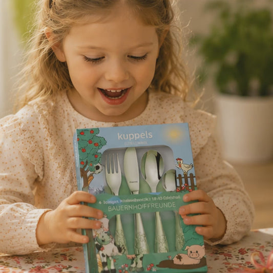 Kinderbesteck Prinzessin personalisiert mit Gravur 4-teilig Edelstahl